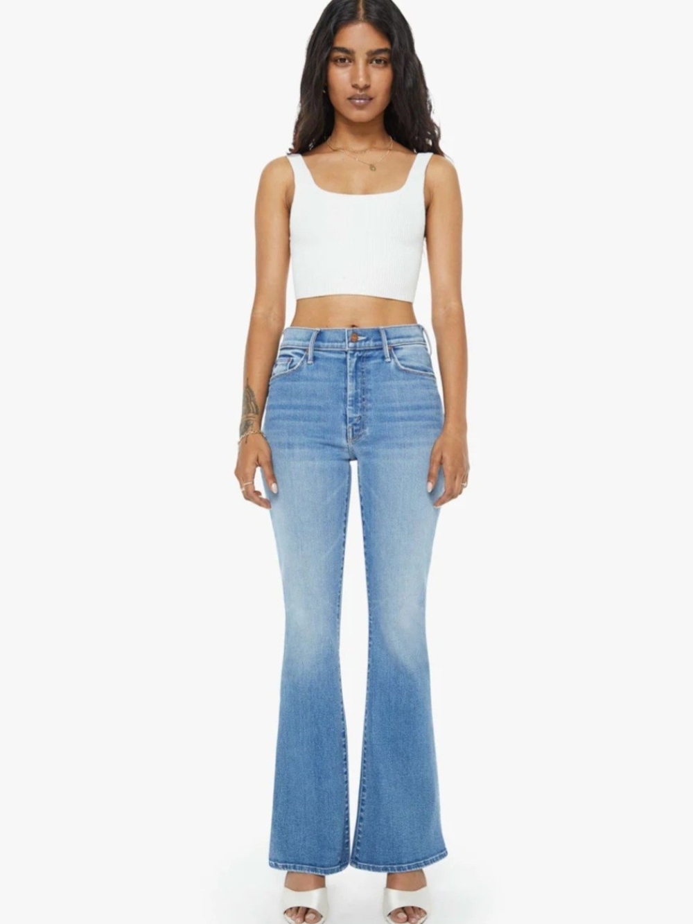 Mother Denim Lil' Mother Petites Lil' Weekend Layover Lightwash Size 29